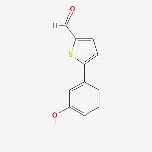 molecular formula C12H10O2S B1637216 5-(3-メトキシフェニル)チオフェン-2-カルバルデヒド CAS No. 249504-37-8