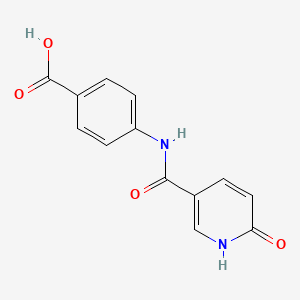 molecular formula C13H10N2O4 B1637219 4-{[(6-Oxo-1,6-dihydropyridin-3-yl)carbonyl]amino}benzoic acid 