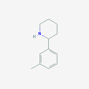 molecular formula C12H17N B1637266 2-(3-Methylphenyl)piperidine CAS No. 227768-91-4
