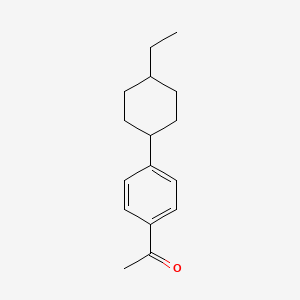 molecular formula C16H22O B1637271 1-(4-(trans-4-Ethylcyclohexyl)phenyl)ethanone CAS No. 313240-73-2