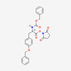(2,5-Dioxopyrrolidin-1-yl) 2-(phenylmethoxycarbonylamino)-3-(4-phenylmethoxyphenyl)propanoate