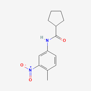 molecular formula C13H16N2O3 B1637306 N-(4-methyl-3-nitrophenyl)cyclopentanecarboxamide 