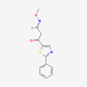 3-Methoxyimino-1-(2-phenyl-1,3-thiazol-5-yl)propan-1-one