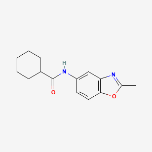 N-(2-methyl-1,3-benzoxazol-5-yl)cyclohexanecarboxamide