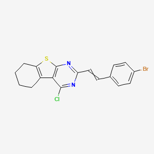 2-[2-(4-Bromophenyl)vinyl]-4-chloro-5,6,7,8-tetrahydro[1]benzothieno[2,3-d]pyrimidine