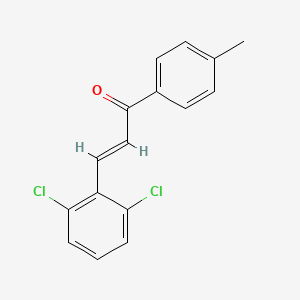 molecular formula C16H12Cl2O B1637370 3-(2,6-Dichlorophenyl)-1-(4-methylphenyl)prop-2-en-1-one 