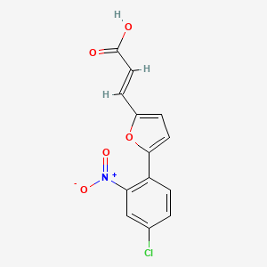 3-[5-(4-Chloro-2-nitrophenyl)-2-furyl]acrylic acid