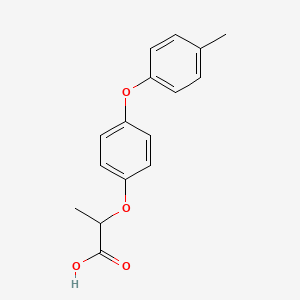 molecular formula C16H16O4 B1637394 Propanoic acid, 2-[4-(4-methylphenoxy)phenoxy]- 