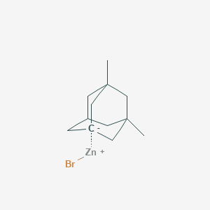 molecular formula C12H19BrZn B1637395 Bromozinc(1+);1,3-dimethyladamantan-7-ide 