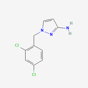 molecular formula C10H9Cl2N3 B1637402 1-(2,4-二氯苄基)-1H-吡唑-3-胺 CAS No. 895929-50-7