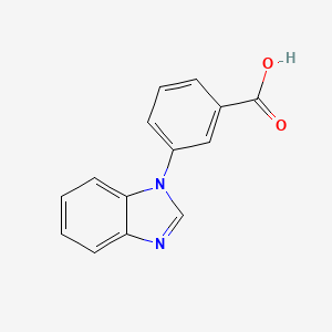 molecular formula C14H10N2O2 B1637407 3-(1h-Benzo[d]imidazol-1-yl)benzoic acid 