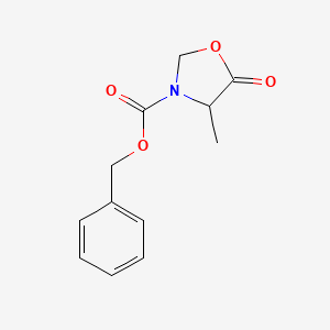 molecular formula C12H13NO4 B1637443 N-Cbz-4-甲基-5-氧代恶唑烷 CAS No. 117558-24-4