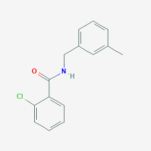 molecular formula C15H14ClNO B1637447 2-chloro-N-(3-methylbenzyl)benzamide 