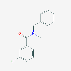 molecular formula C15H14ClNO B1637459 N-benzyl-3-chloro-N-methylbenzamide 