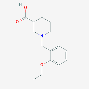 molecular formula C15H21NO3 B1637460 1-[(2-ethoxyphenyl)methyl]piperidine-3-carboxylic Acid 