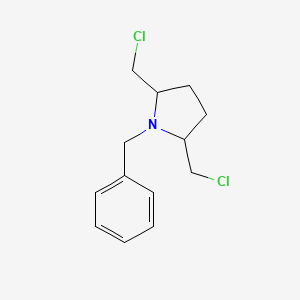 molecular formula C13H17Cl2N B1637493 1-Benzyl-2,5-bis(chloromethyl)pyrrolidine 