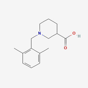 molecular formula C15H21NO2 B1637506 1-[(2,6-dimethylphenyl)methyl]piperidine-3-carboxylic Acid 