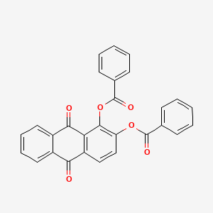 molecular formula C28H16O6 B1637516 (1-Benzoyloxy-9,10-dioxoanthracen-2-yl) benzoate 