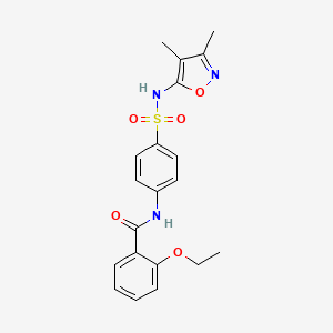molecular formula C20H21N3O5S B1637517 N-[4-(3,4-Dimethyl-isoxazol-5-ylsulfamoyl)-phenyl]-2-ethoxy-benzamide 