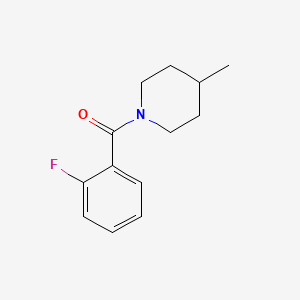 molecular formula C13H16FNO B1637542 1-(2-Fluorobenzoyl)-4-methylpiperidine 