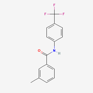 molecular formula C15H12F3NO B1637549 3-methyl-N-[4-(trifluoromethyl)phenyl]benzamide 