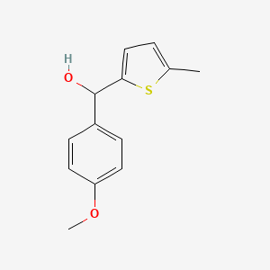 molecular formula C13H14O2S B1637558 4-Methoxyphenyl-(5-methyl-2-thienyl)methanol 