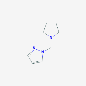 molecular formula C8H13N3 B1637566 1-(1-Pyrrolidinomethyl)-pyrazole 