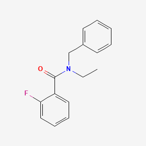 molecular formula C16H16FNO B1637567 N-benzyl-N-ethyl-2-fluorobenzamide 