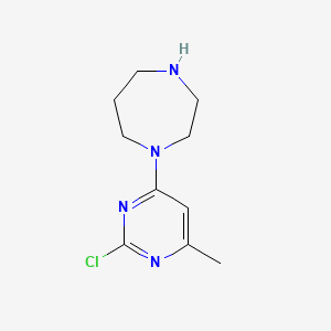 molecular formula C10H15ClN4 B1637569 1-(2-Chloro-6-methylpyrimidin-4-yl)-1,4-diazepane 