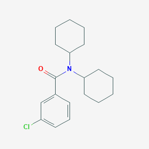 molecular formula C19H26ClNO B1637587 3-chloro-N,N-dicyclohexylbenzamide 