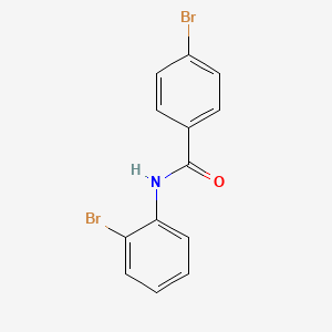molecular formula C13H9Br2NO B1637591 4-bromo-N-(2-bromophenyl)benzamide 