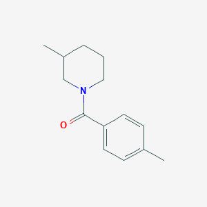 molecular formula C14H19NO B1637598 3-Methyl-1-(4-methylbenzoyl)piperidine 