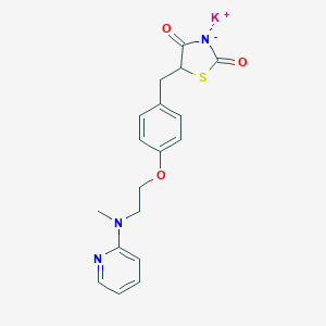 molecular formula C18H18KN3O3S B163760 罗格列酮（钾盐） CAS No. 316371-84-3