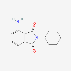 molecular formula C14H16N2O2 B1637601 4-Amino-2-cyclohexylisoindole-1,3-dione 