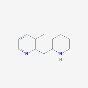 molecular formula C12H18N2 B1637635 3-Methyl-2-(piperidin-2-ylmethyl)pyridine 