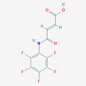 molecular formula C10H4F5NO3 B1637656 (E)-4-oxo-4-(2,3,4,5,6-pentafluoroanilino)but-2-enoic acid 