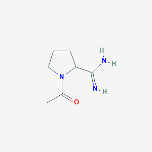 B163768 1-Acetylpyrrolidine-2-carboximidamide CAS No. 139584-79-5