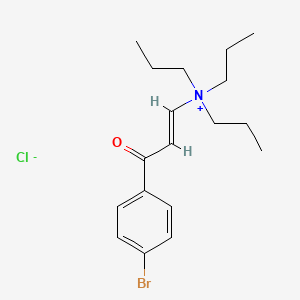 [3-(4-Bromophenyl)-3-oxoprop-1-enyl](tripropyl)ammonium chloride
