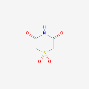 molecular formula C4H5NO4S B1637689 1,1-Dioxo-1,4-thiazinane-3,5-dione 