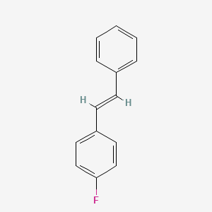 molecular formula C14H11F B1637697 1-Fluoro-4-((E)-styryl)-benzene 
