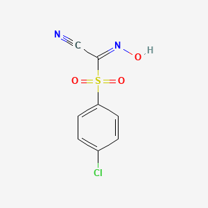 molecular formula C8H5ClN2O3S B1637699 2-[(4-Chlorophenyl)sulfonyl]-2-hydroxyiminoacetonitrile 