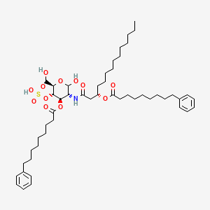molecular formula C50H79NO12S B1637721 [(3R,4R,5S,6R)-2-hydroxy-6-(hydroxymethyl)-3-[[(3S)-3-(9-phenylnonanoyloxy)tetradecanoyl]amino]-5-sulfooxyoxan-4-yl] 9-phenylnonanoate 