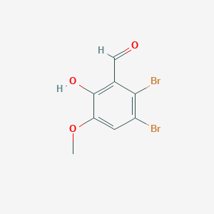2,3-Dibromo-6-hydroxy-5-methoxybenzaldehyde