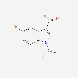molecular formula C12H12BrNO B1637727 5-bromo-1-isopropyl-1H-indole-3-carbaldehyde 