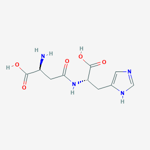 molecular formula C10H14N4O5 B1637750 L-beta-Aspartylhistidine CAS No. 20223-80-7