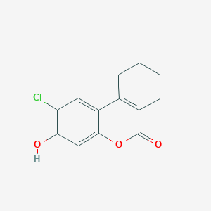 molecular formula C13H11ClO3 B1637752 2-氯-3-羟基-7,8,9,10-四氢-6H-苯并[c]色烯-6-酮 CAS No. 53391-78-9