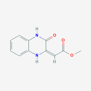 molecular formula C11H10N2O3 B1637761 methyl (2E)-(3-oxo-3,4-dihydroquinoxalin-2(1H)-ylidene)acetate CAS No. 53700-45-1