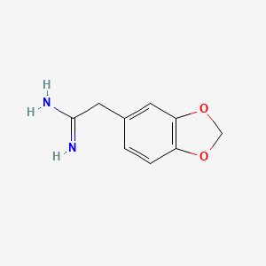 molecular formula C9H10N2O2 B1637782 1,3-Benzodioxole-5-ethanimidamide 