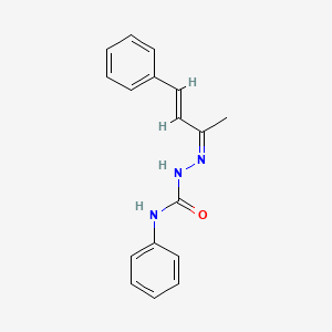 molecular formula C17H17N3O B1637837 1-phenyl-3-[(Z)-[(E)-4-phenylbut-3-en-2-ylidene]amino]urea 