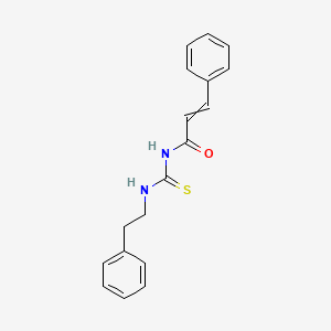 molecular formula C18H18N2OS B1637869 N-(phenethylthiocarbamoyl)-3-phenyl-prop-2-enamide 